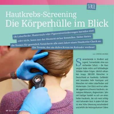 Seite 24 - Artikel Hautkrebs-Screening